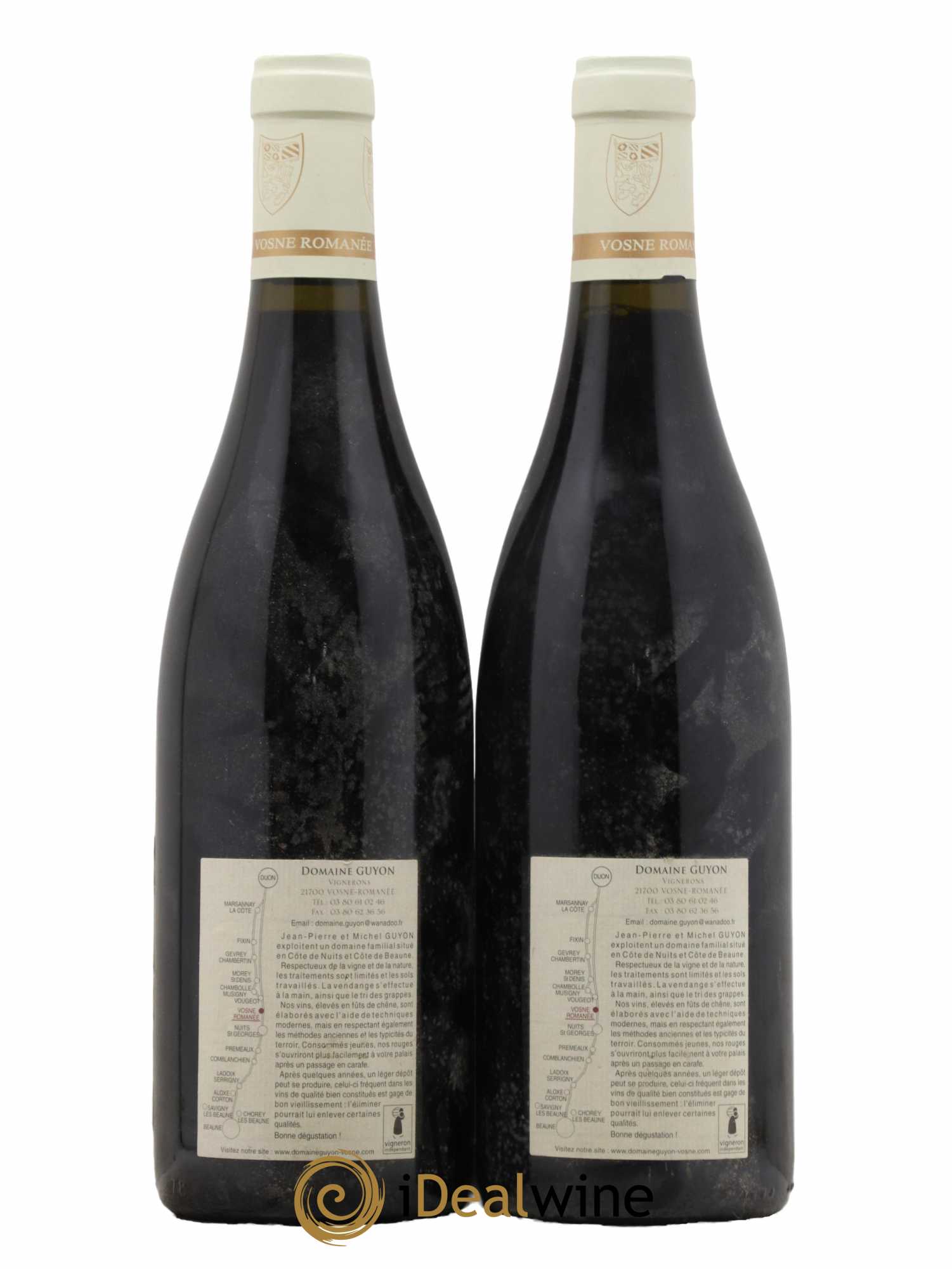 Clos de Vougeot Grand Cru Guyon (Domaine)  2010 - Lot de 2 Bouteilles