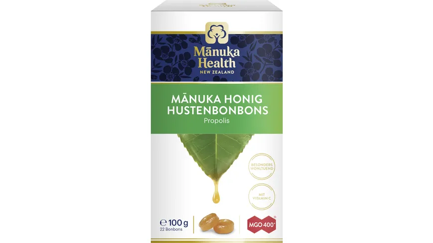 Manuka Health Manuka Honig Hustenbonbons Propolis Geschmack MGO 400+ 100 g