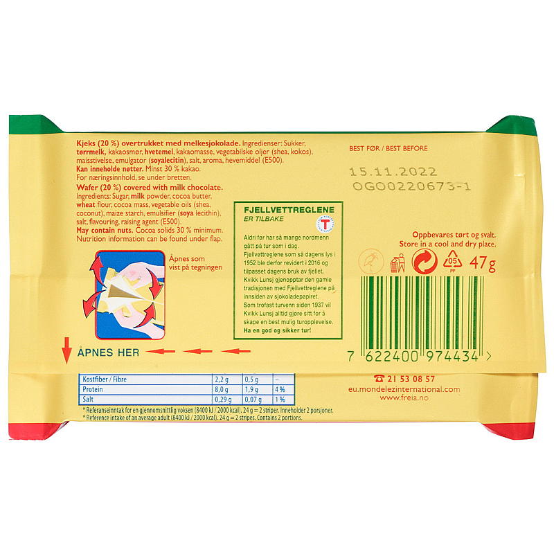 Freia Kvikk Lunsj 47 g