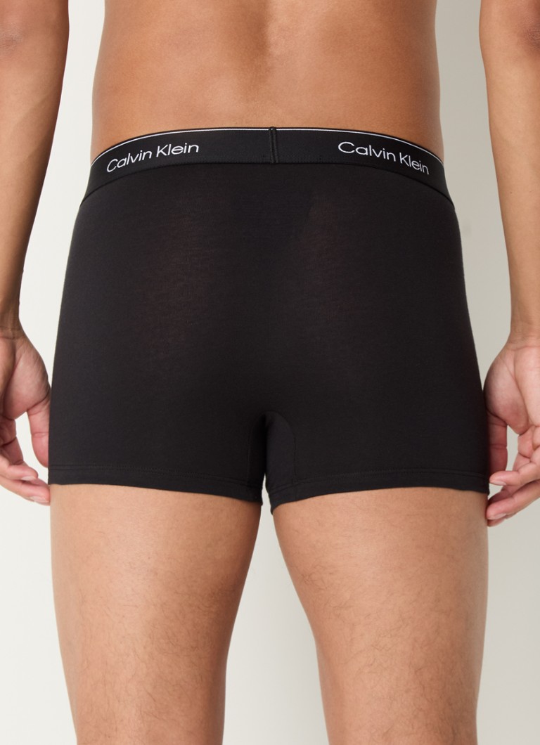 Set de 3 pantaloni scurți Calvin Klein Modern Cotton cu bandă la talie cu logo.