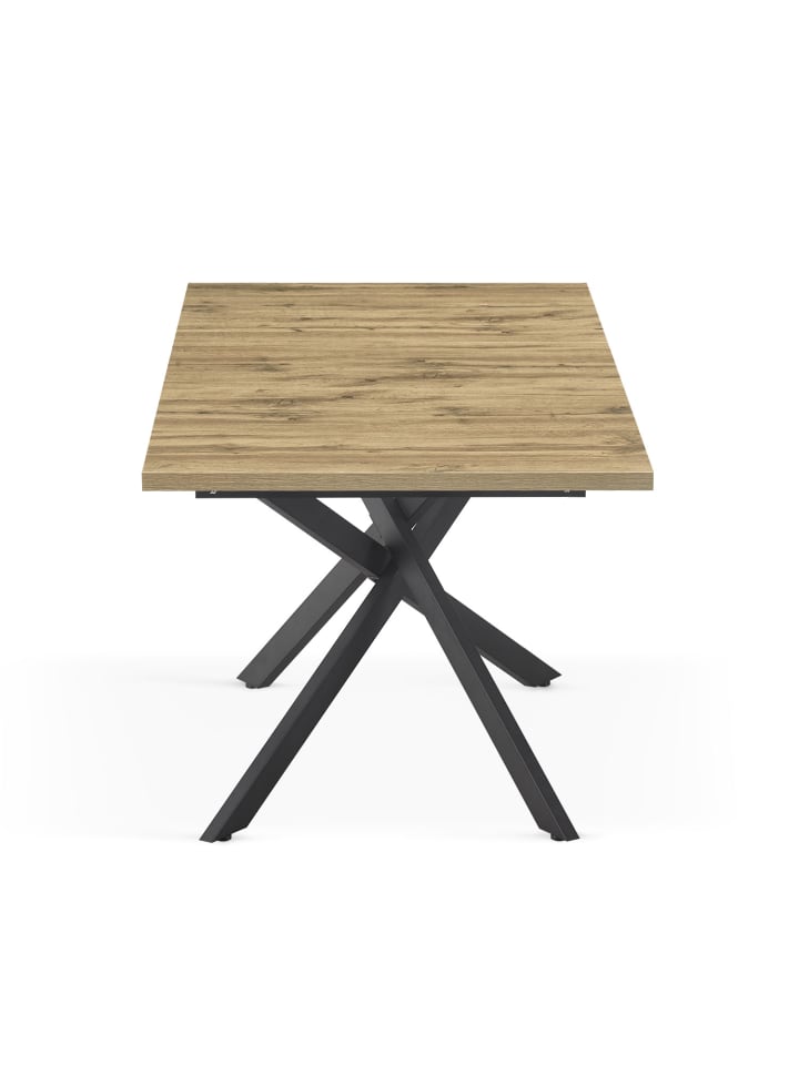 B&D Home Ausziehstisch LARS in Natureiche - (B)120-160 x (H)76 x (T)80 cm günstig kaufen onesize