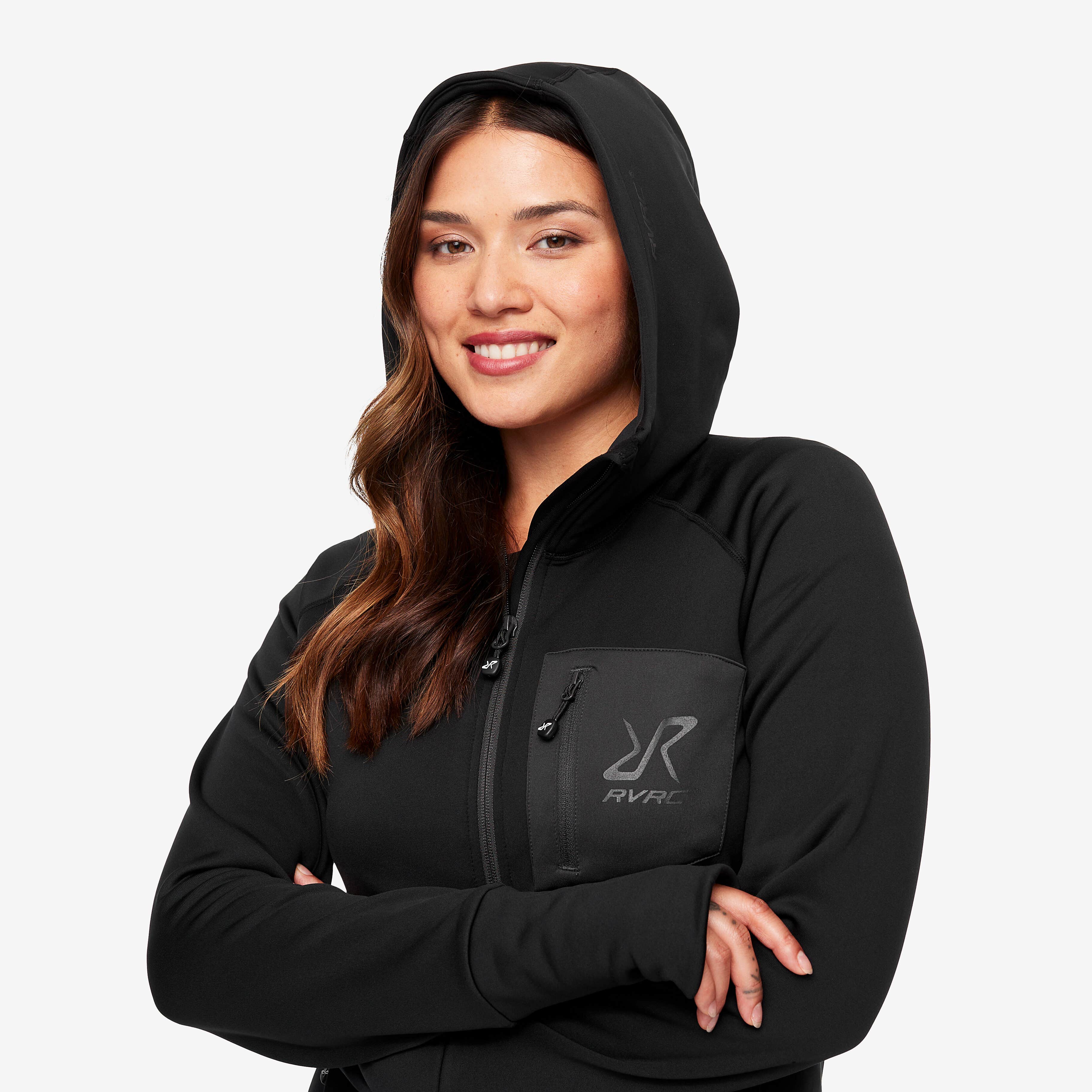 Illusion Hoodie Femme Black/Anthracite