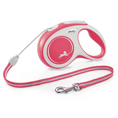 flexi New Comfort Seil-Leine rot, 8 m