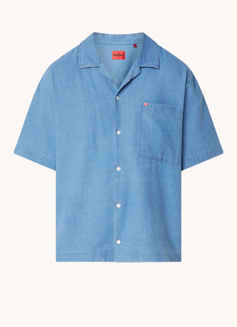HUGO BOSS Egeeno predimenzionirana chambray košulja