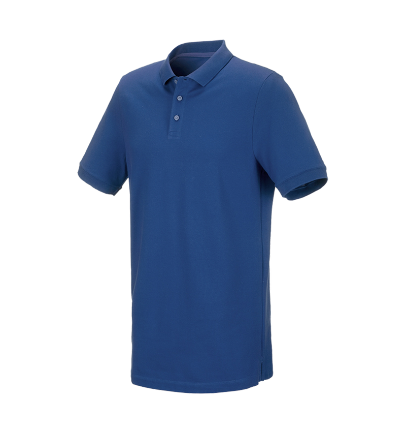 e.s. Piqué-Polo cotton stretch, long fit