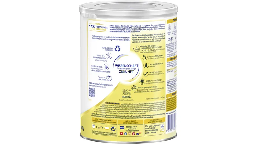 NESTLE BEBA 3 Folgemilch ab dem 10. Monat 800 g