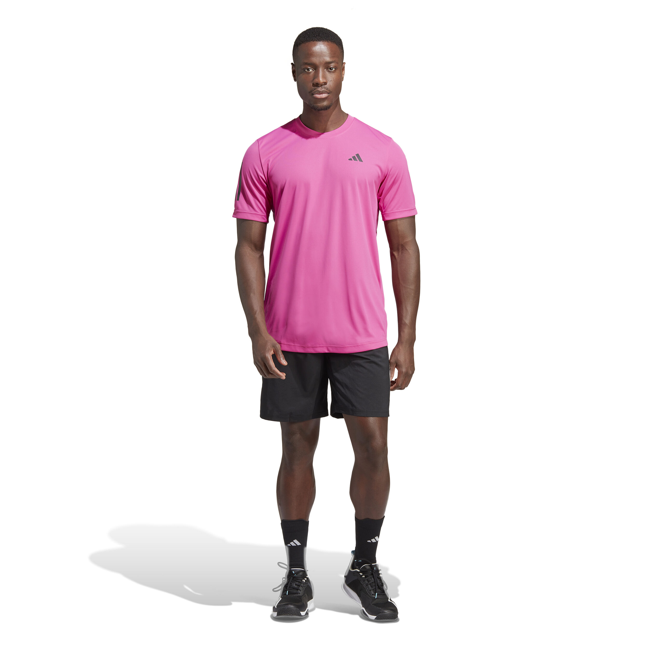 Club 3-Stripes 9in Shorts Herren - Schwarz, Weiß
