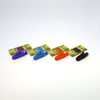 Submarine Action Markers for Underwater Cities - 12 Pieces