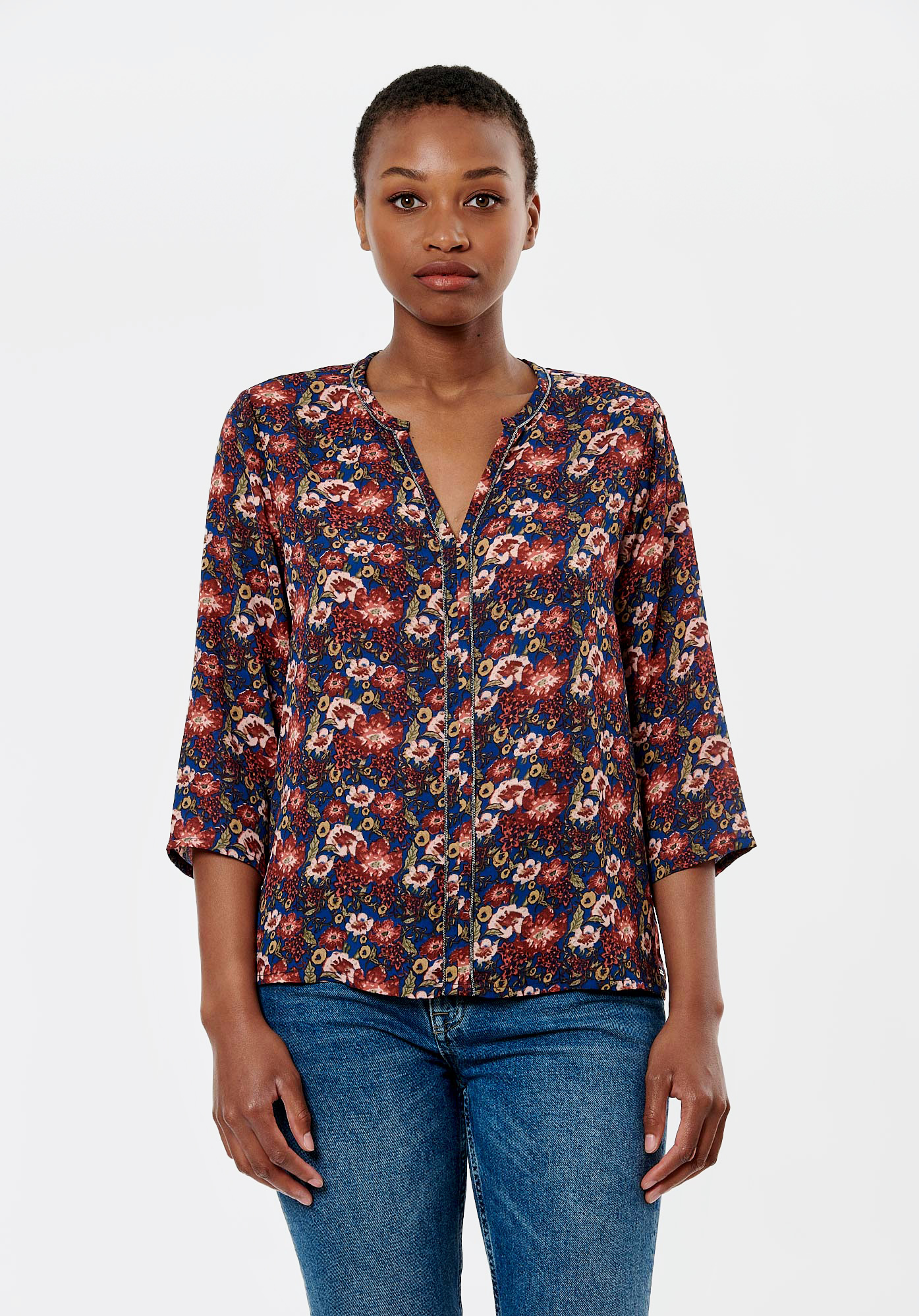BARCY  Blouse fleurie femme