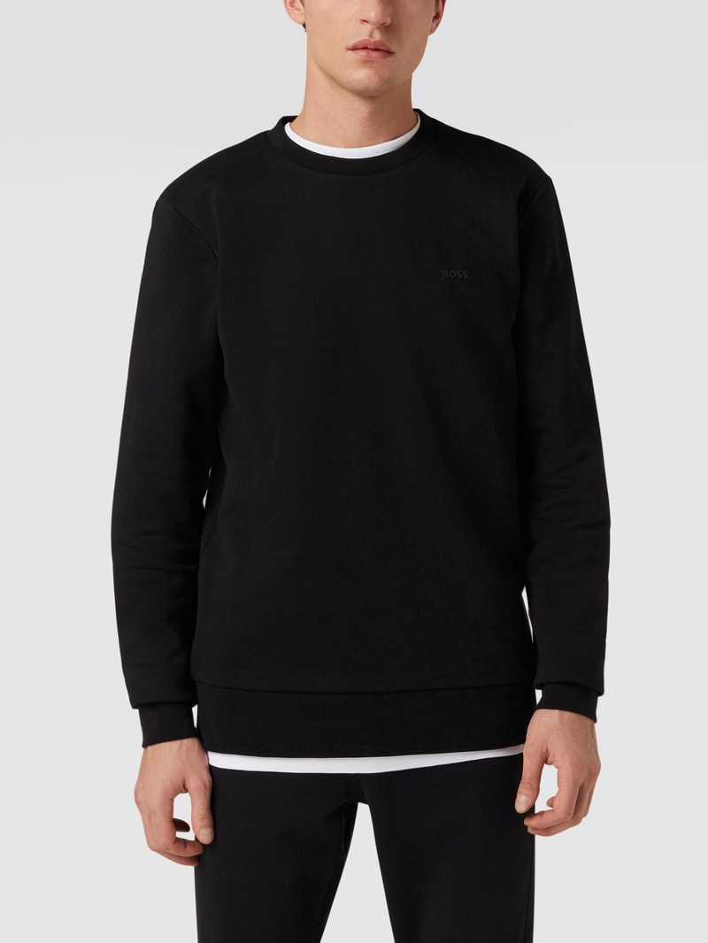 Sweathose mit Label-Details Modell 'Lamont' in schwarz