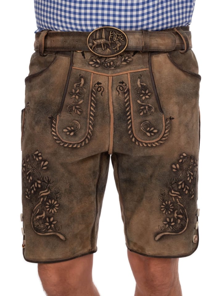 MADDOX Lederhose MITTELBERG in hellbraun günstig kaufen