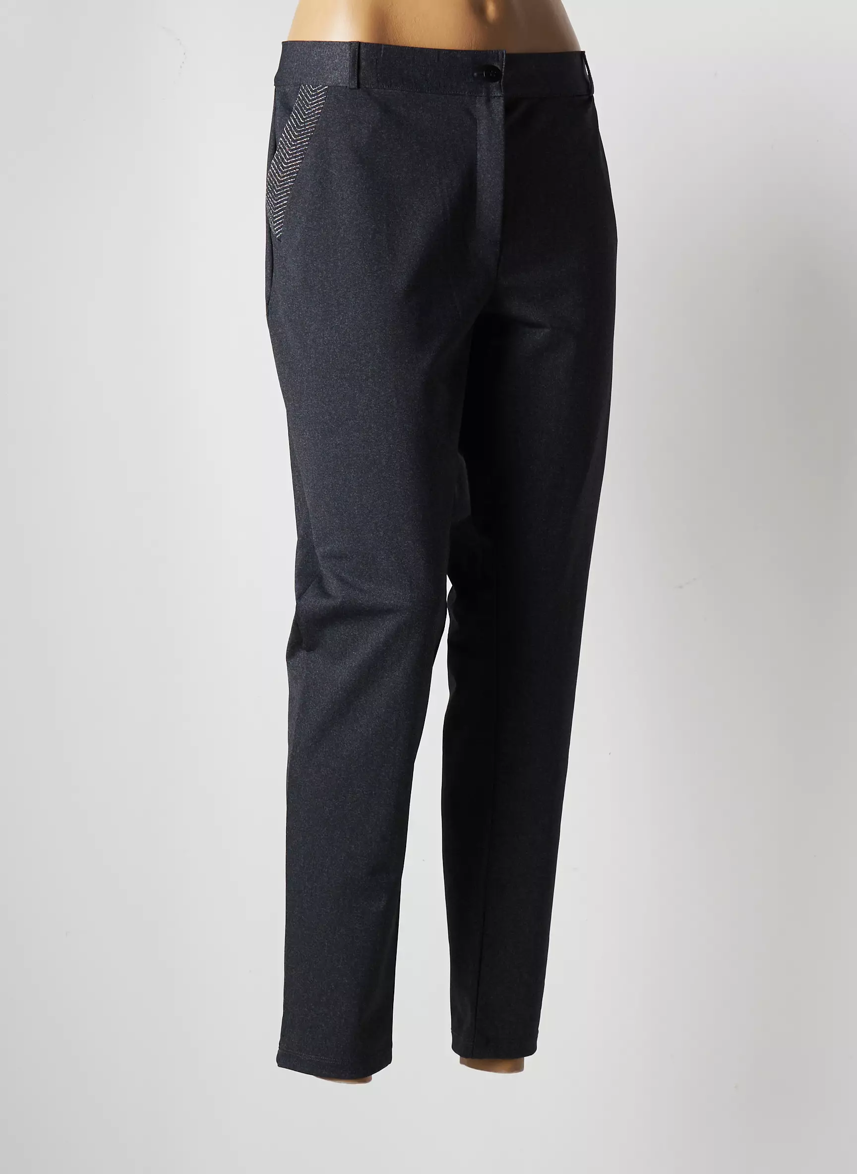 Hbt Pantalons Chino Femme couleur gris