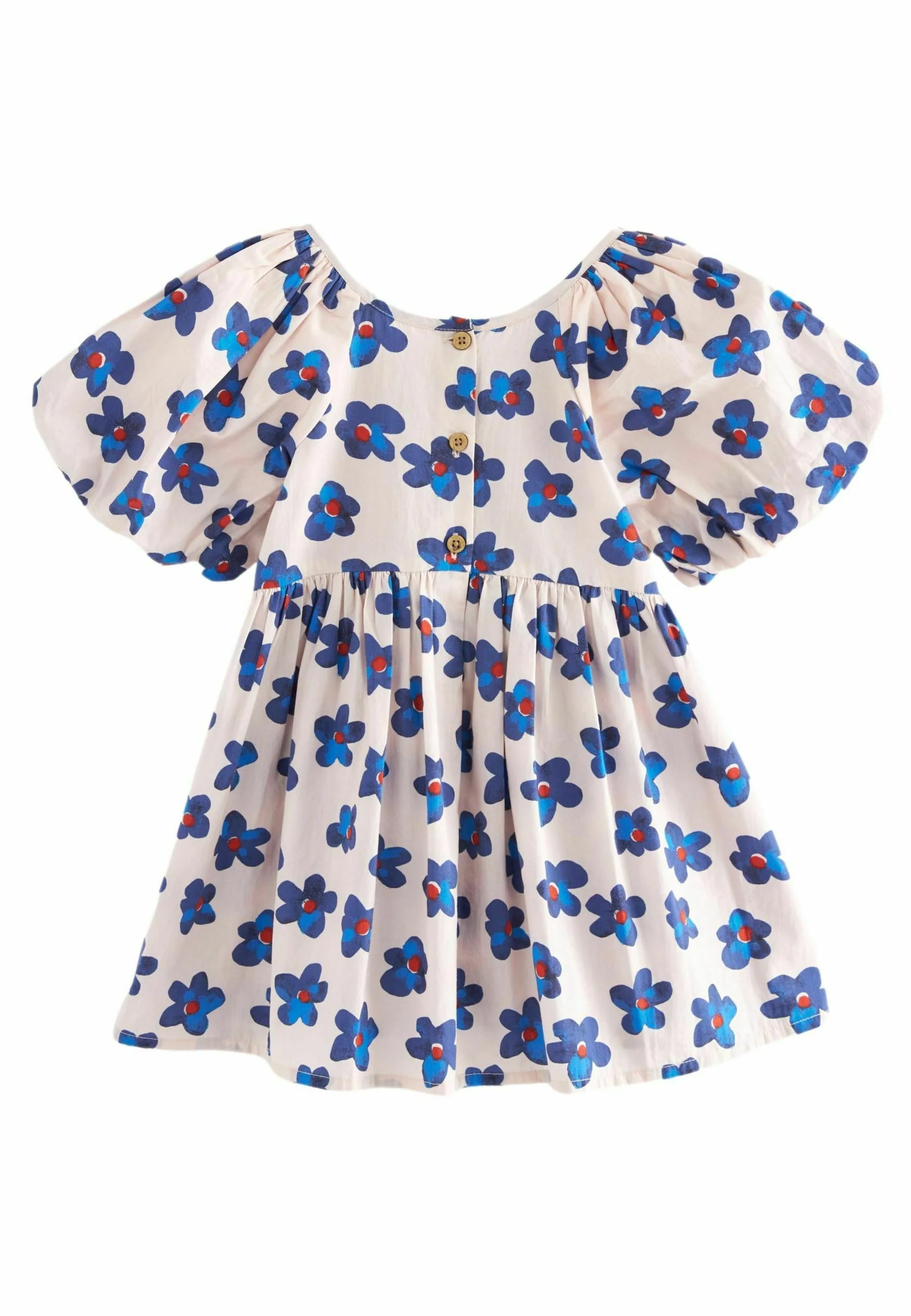 Siguiente Vestido de verano con mangas abullonadas y corte regular