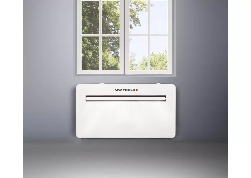 Condizionatore d'aria monoblocco combinato caldo/freddo Metal Works 722313031 MBA100, potenza 2,93 kW, classe energetica A/A+.