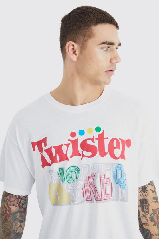 Oversize T-Shirt mit lizenziertem Twister-Print