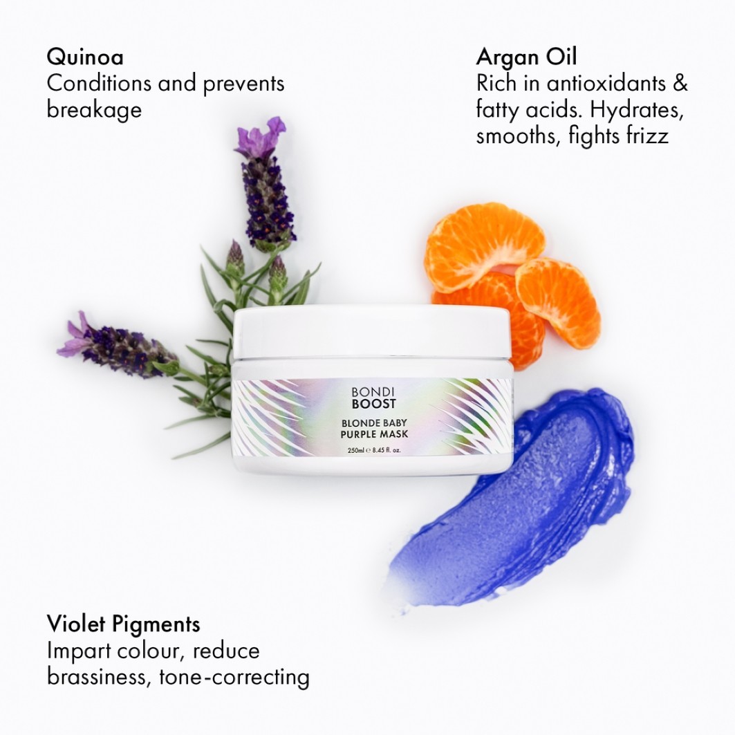 BONDIBOOST Blond Baby Purple Mask