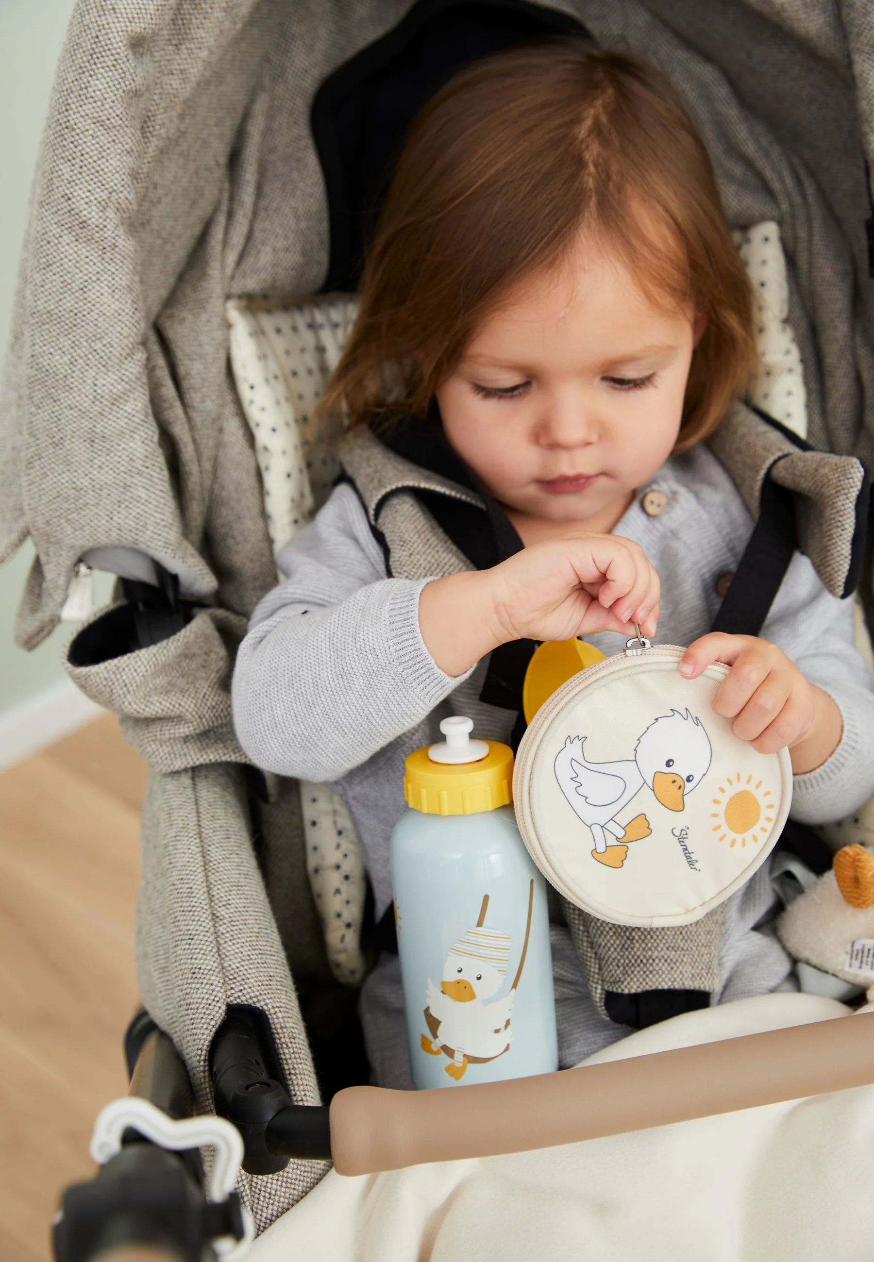Kinderportemonnaie Ente Edda in ecru, 0,2L
