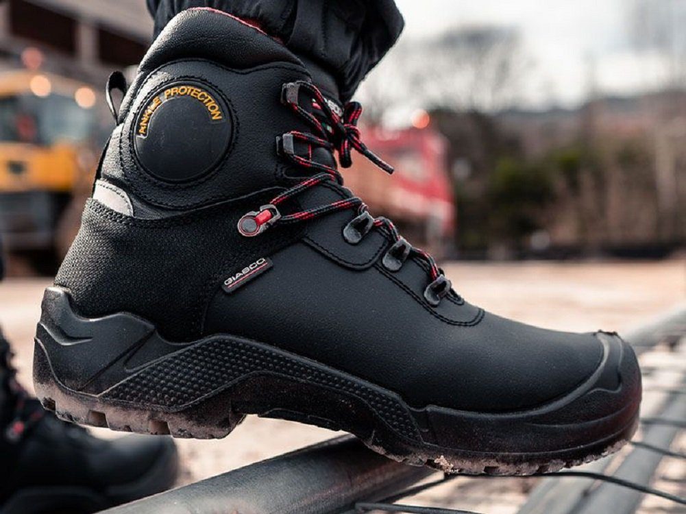 Giasco Defender S3 SRC Arbeitsschuh Rutschhemmende SRC Sohle, reflektierende Details, kälteisolierend