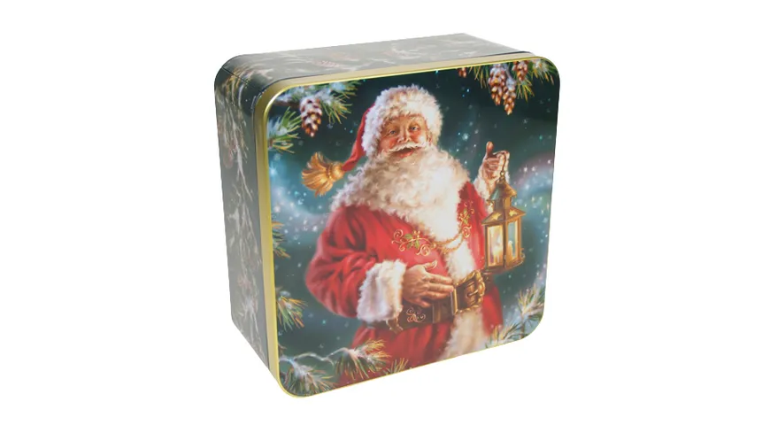 Gawol Gebäckdose Santa 18,7x18,7x8cm