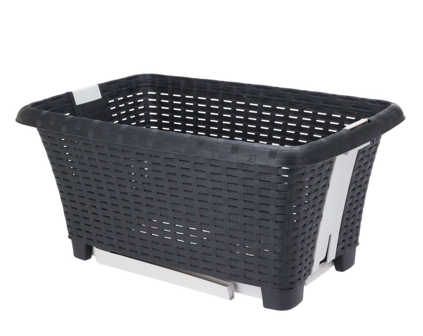 Spetebo Wäschekorb Wäschekorb mit Standbeinen 60 x 40 cm - schwarz