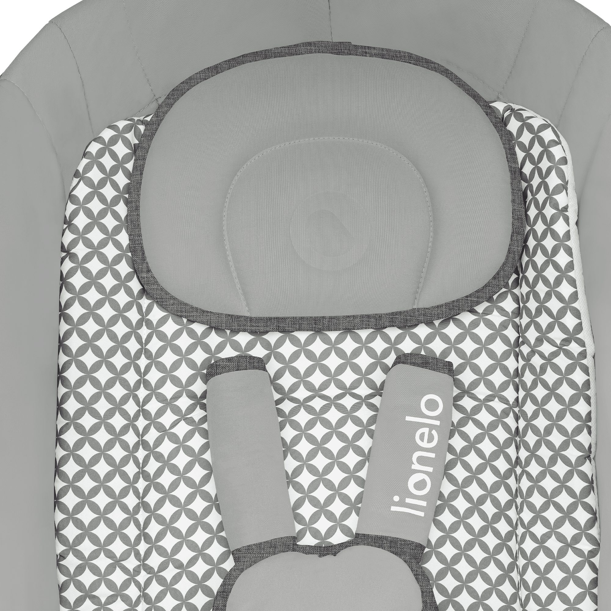 lionelo Schaukelstuhl HENNY GREY STONE (Set), Sitz um 115 Grad drehbar, USB-Anschluss für die Musikwiedergabe