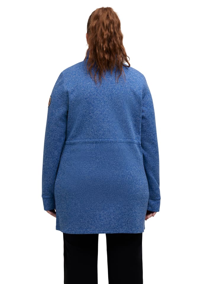 Ulla Popken Sweatjacke in stahlblau günstig kaufen