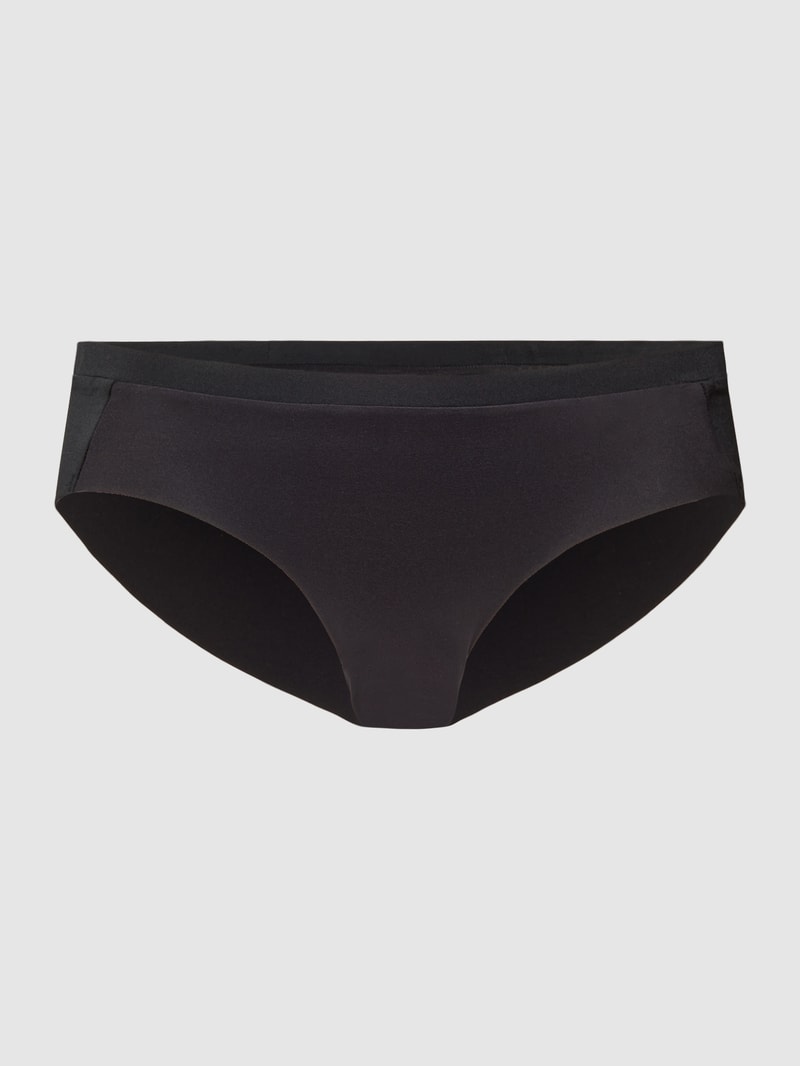 Slip in unifarbenem Design in schwarz