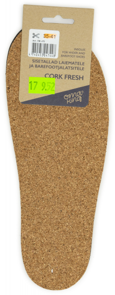 OmaKing ~ Barfuß Einlegesohlen ~ Cork Fresh