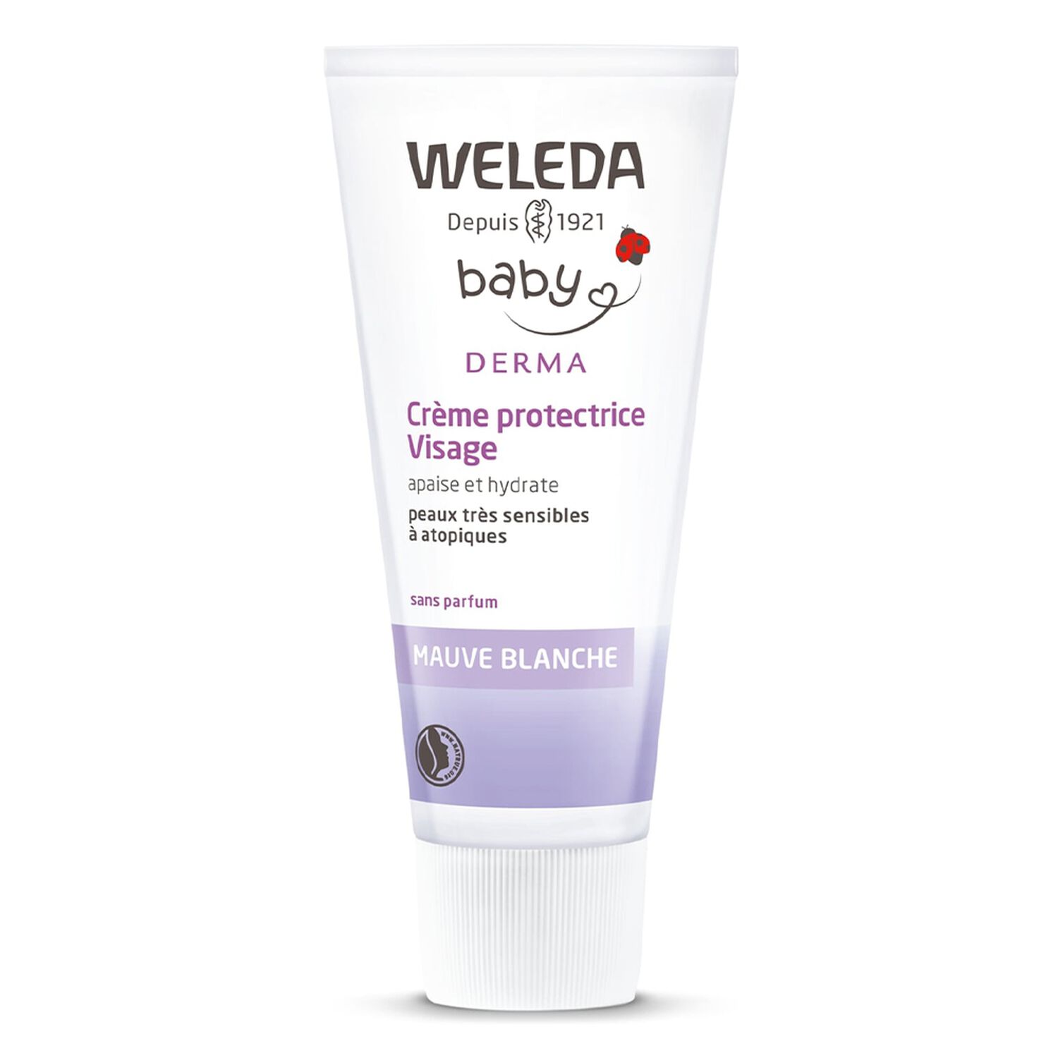 Weleda Mauve Blanche Baby Crème Protectrice Visage - Peaux Très Sensibles à Atopiques - 50 ml
