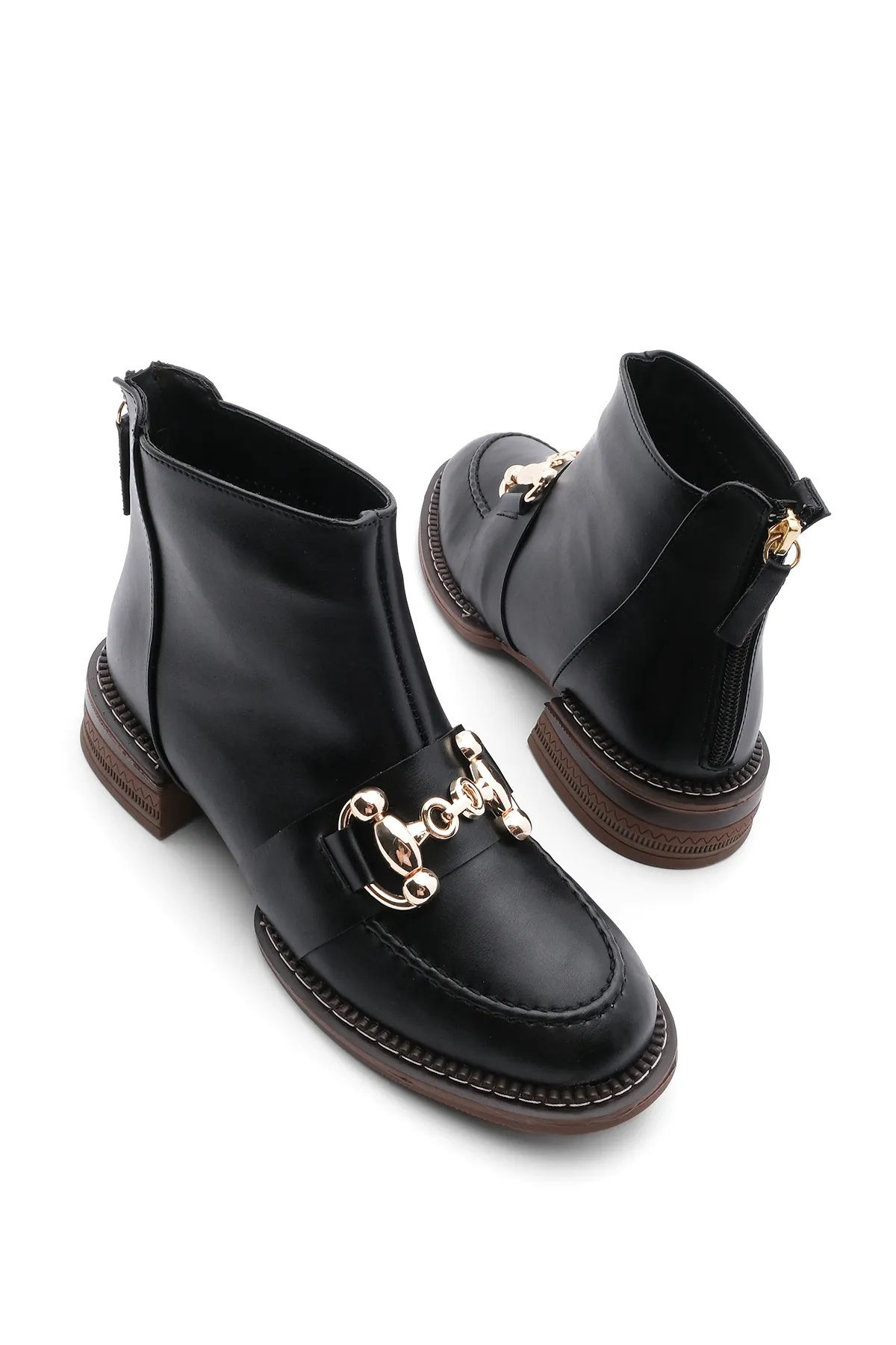 Marjin  Stiefelette - Schwarz - Flacher Absatz