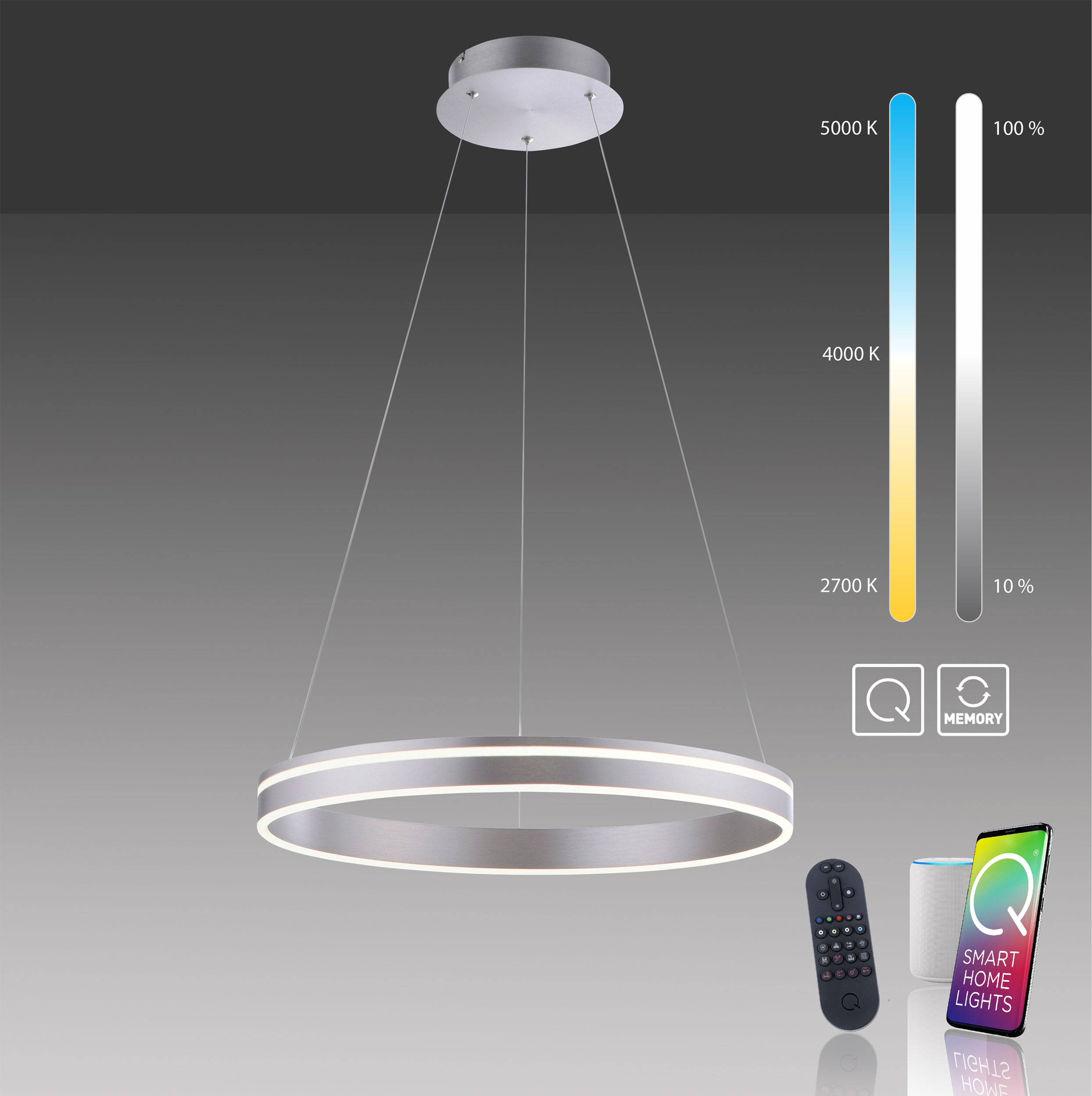 QLED-Pendelleuchte 1flg