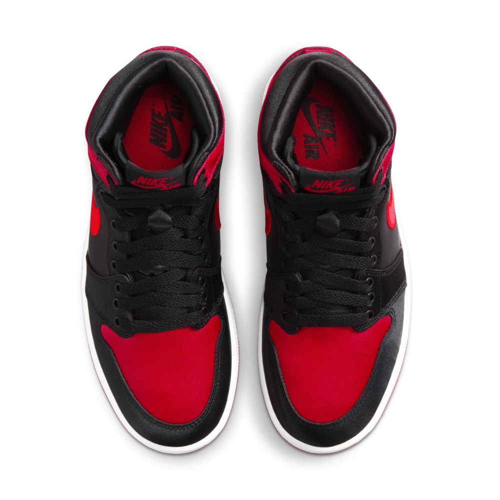 NIKE JORDAN 1 High OG Satin Bred 2023 FD4810-061 / schwarz
