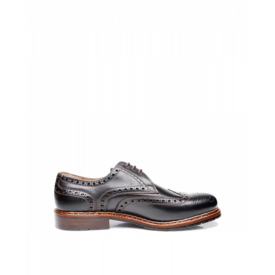 Heinrich Dinkelacker - Businessschuhe Derby JANOSH K FULL BROGUE FC Kalbsleder - schwarz