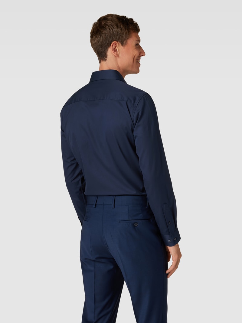 Business-Hemd mit Kentkragen Modell 'trostol' in blau