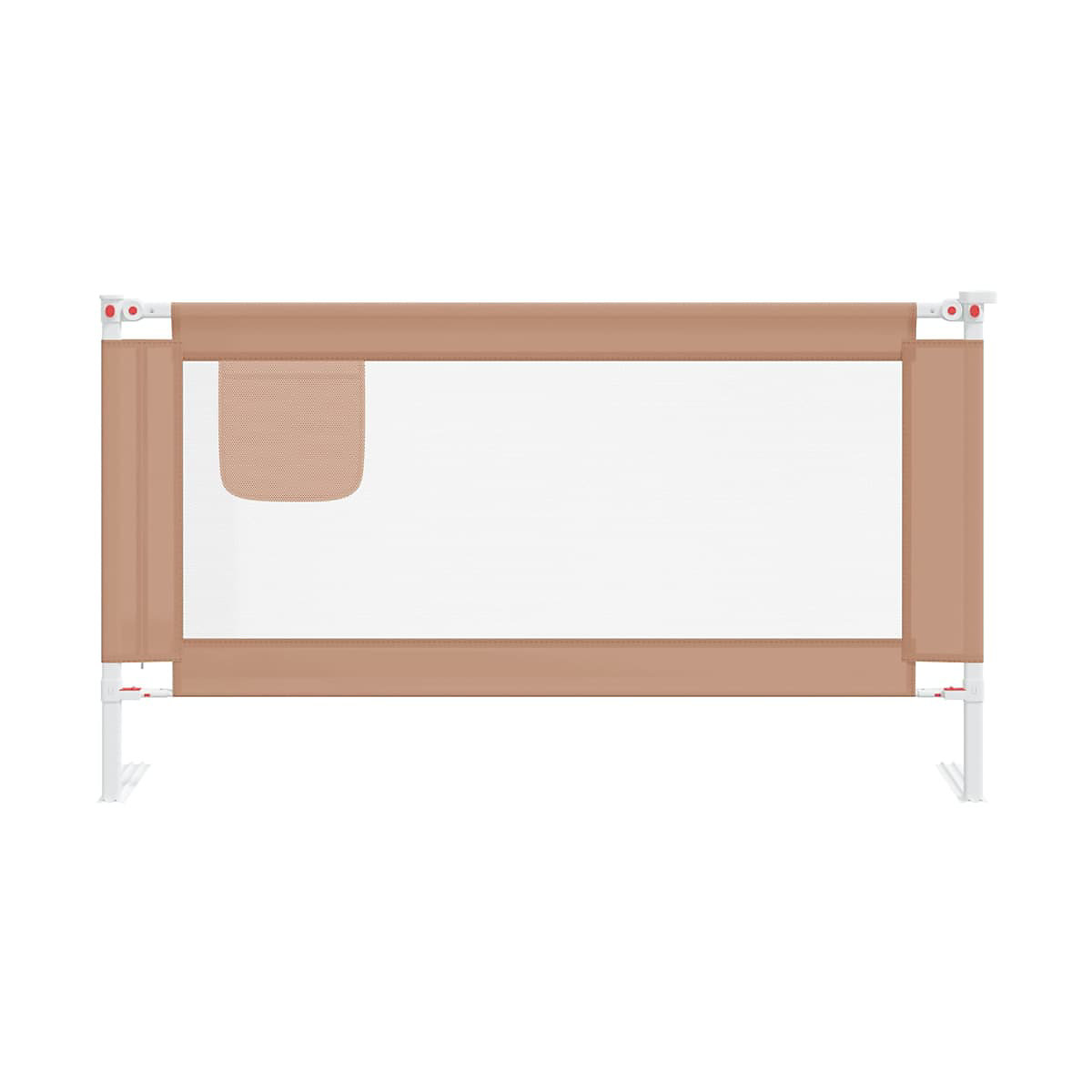 Kleinkind-Bettschutzgitter Taupe 150x25 cm Stoff
