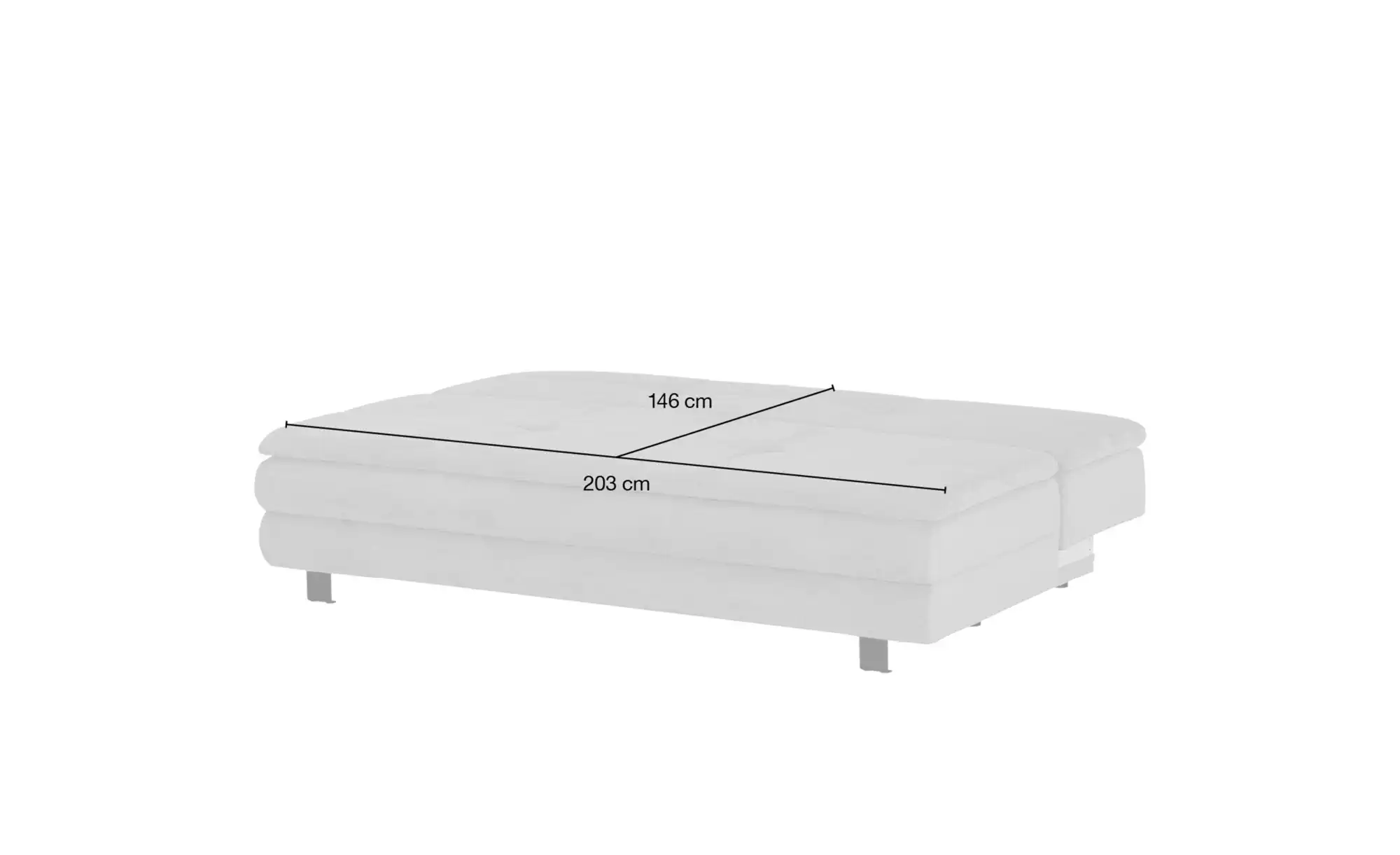 Twist Schlafsofa aus Mikrofaser Fox