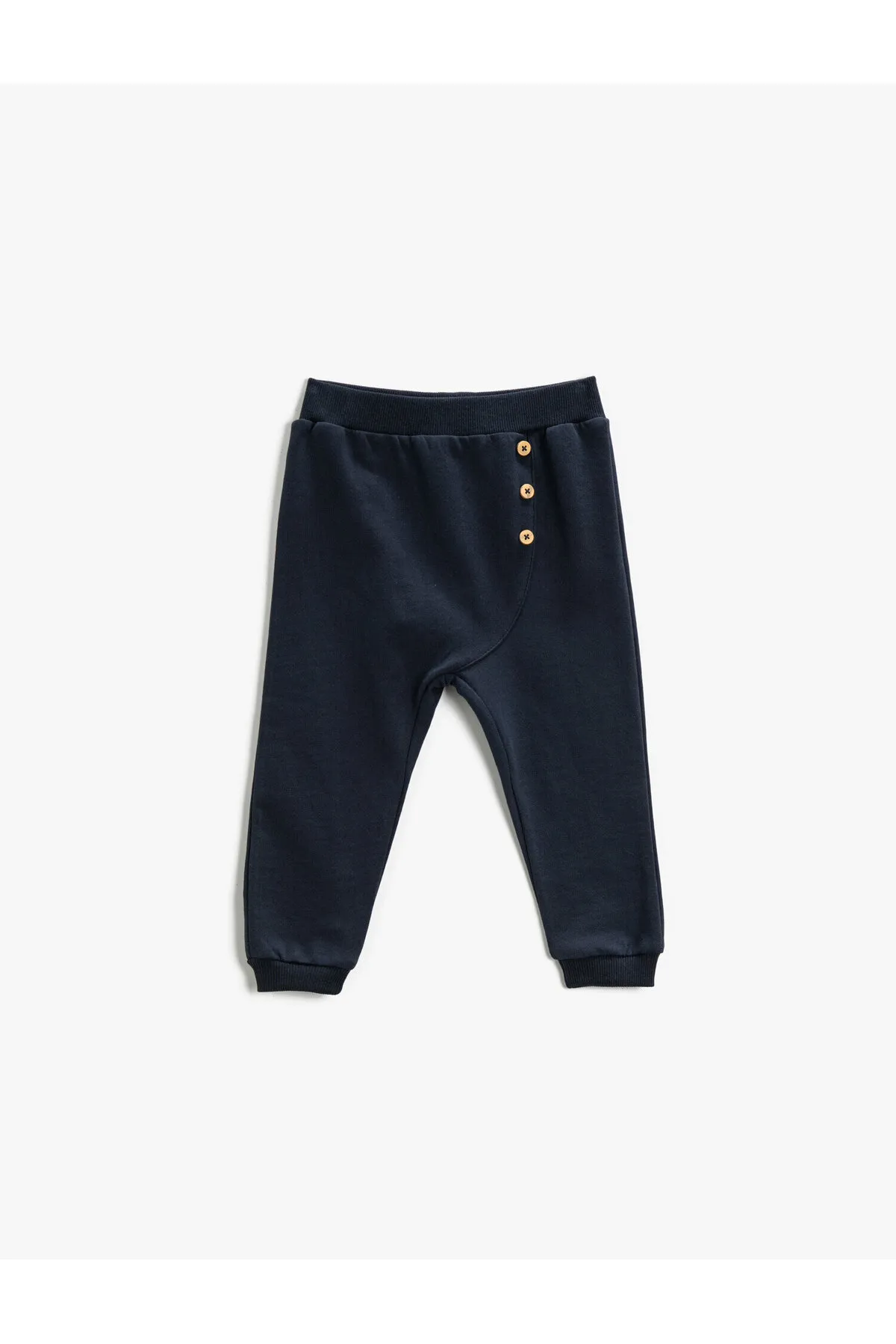 Koton  Jogger-Jogginghose aus Baumwolle mit elastischem Bund und Knopfdetail