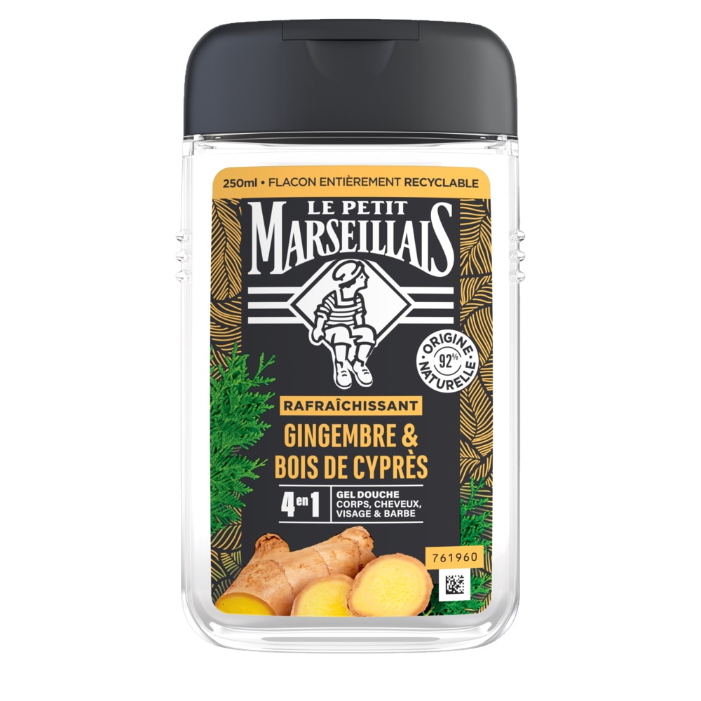 le petit marseillais LE PETIT MARSEILLAIS DOUCHE HOMME GINGEMBRE & BOIS DE CYPRES 250ML Gel Douche