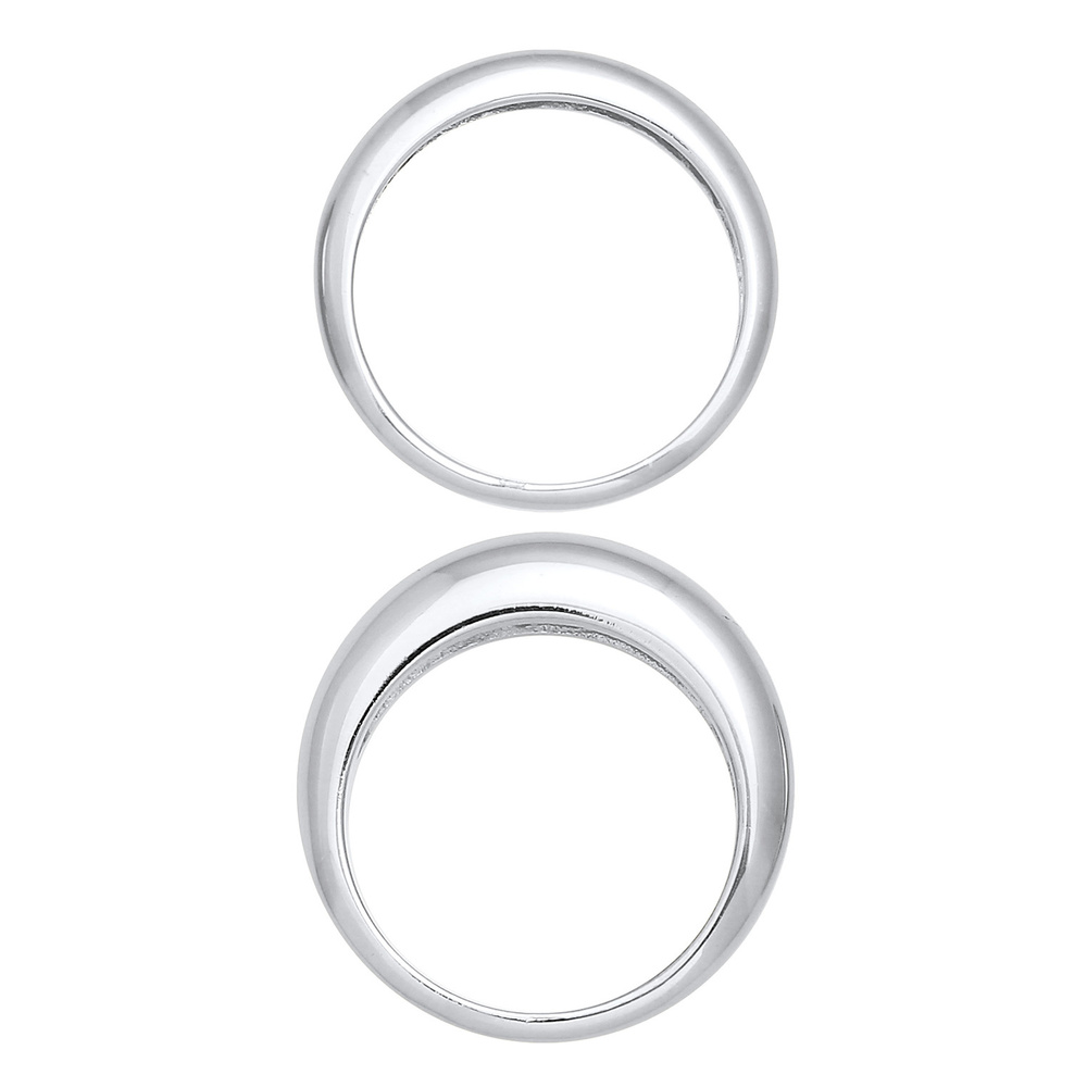 Elli PREMIUM Elli PREMIUM Bague Jeu de bagues pour femmes - Basic Chunky Trend Blogger en arge Bague