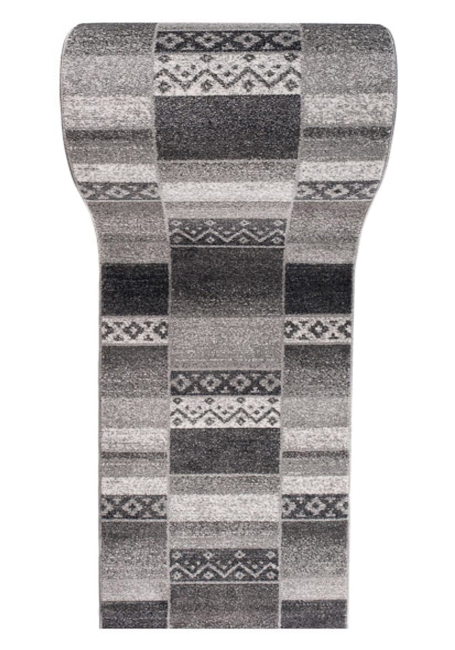 Läufer Läufer Flurläufer Modern für Vorzimmer, Küche - Grau, Mazovia, 80 x 100 cm, Kurzflor, Meterware, Höhe 10 mm, Kurzflor - niedrige Florhöhe