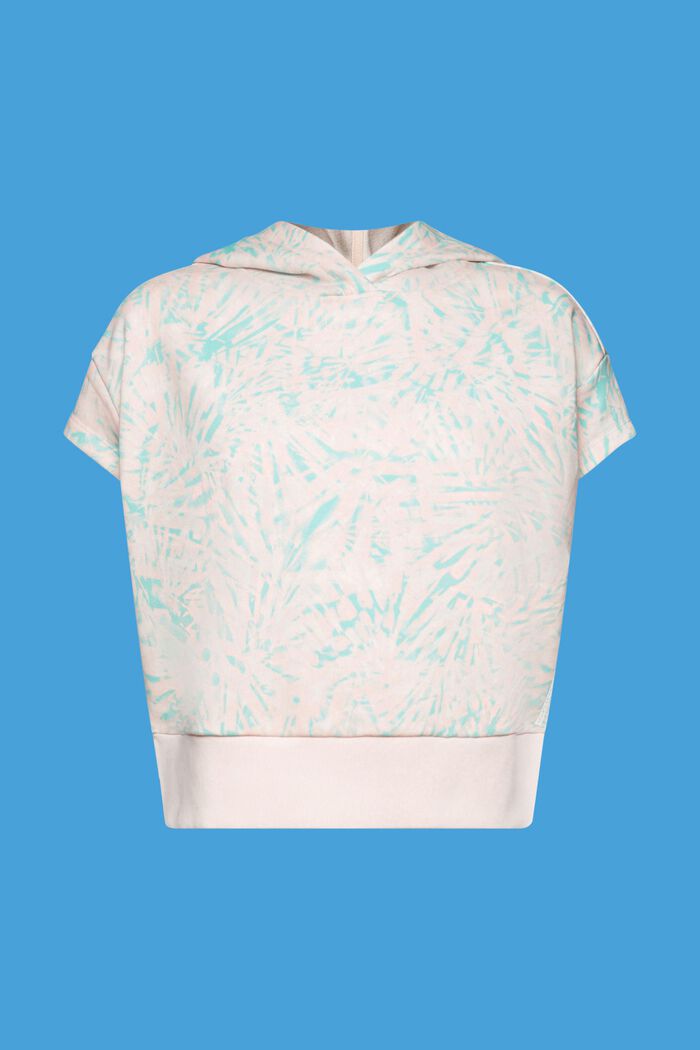 Kurzarm-Hoodie mit Print