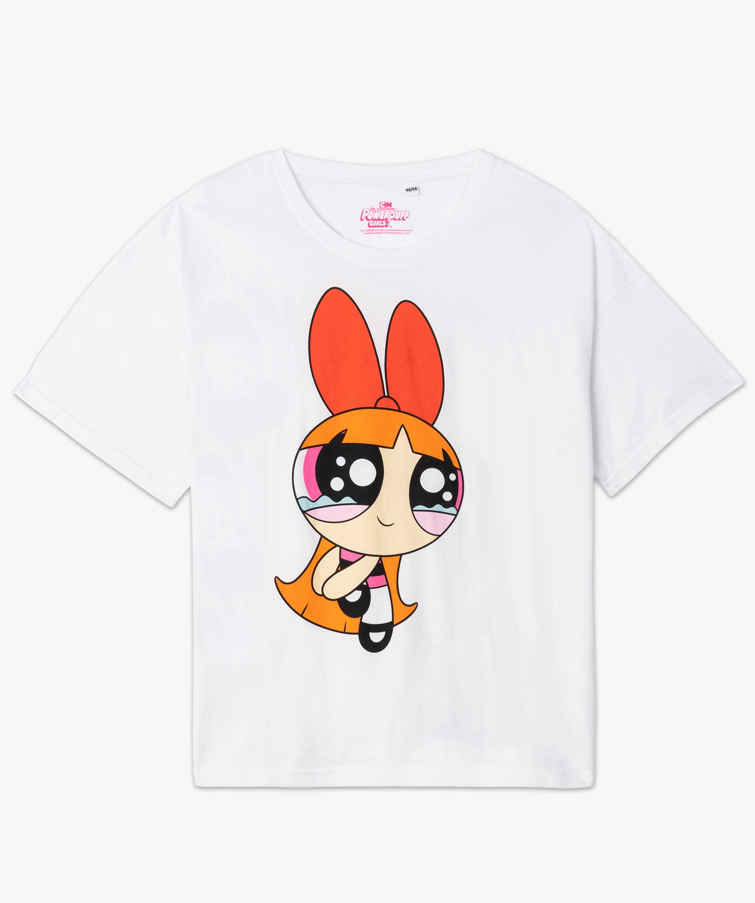 Tee-shirt femme grande taille avec motif XXL – Powerpuff Girl blanc | GEMO