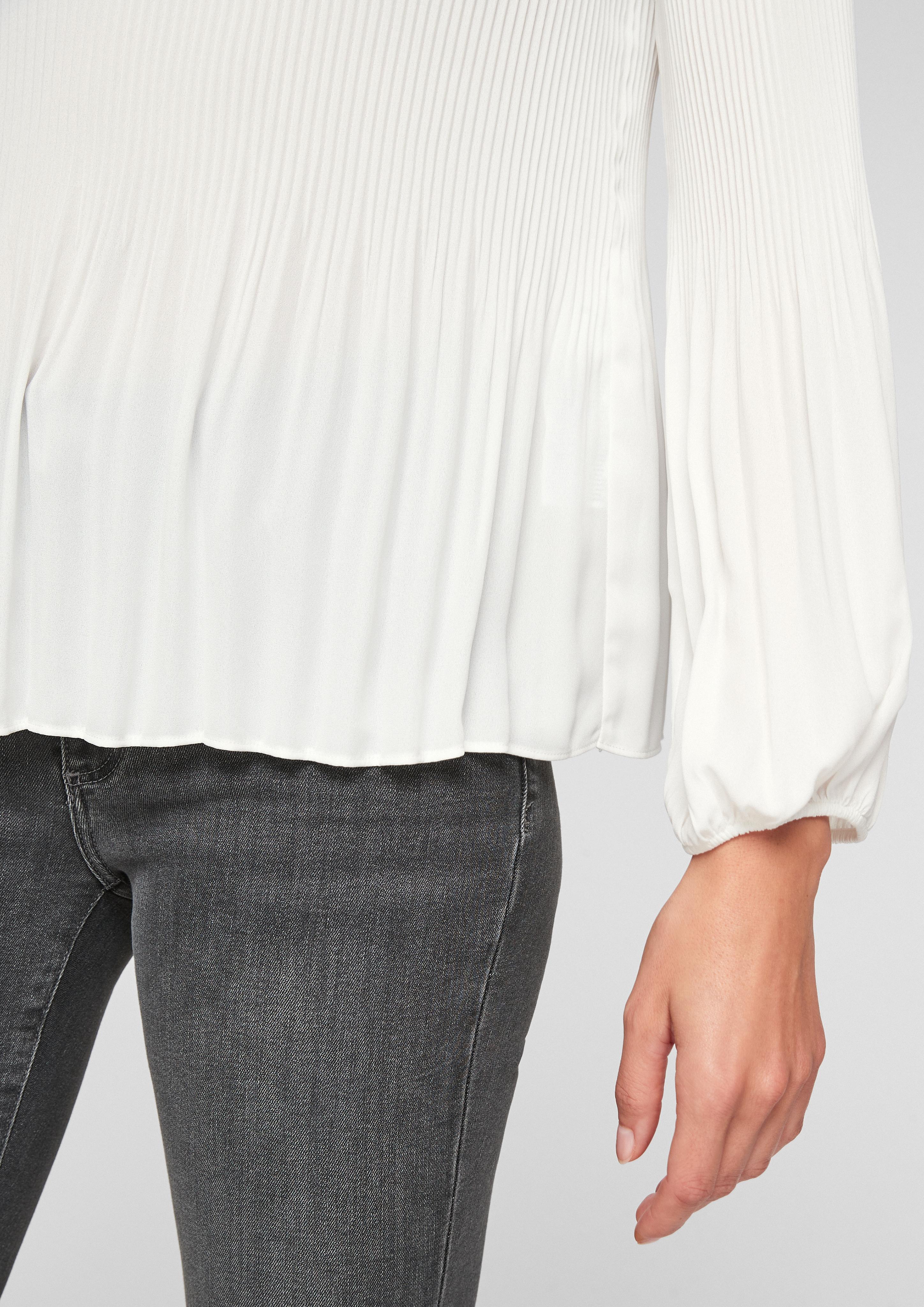 Plissée-Bluse aus Chiffon  01.899.11.X098-0200
