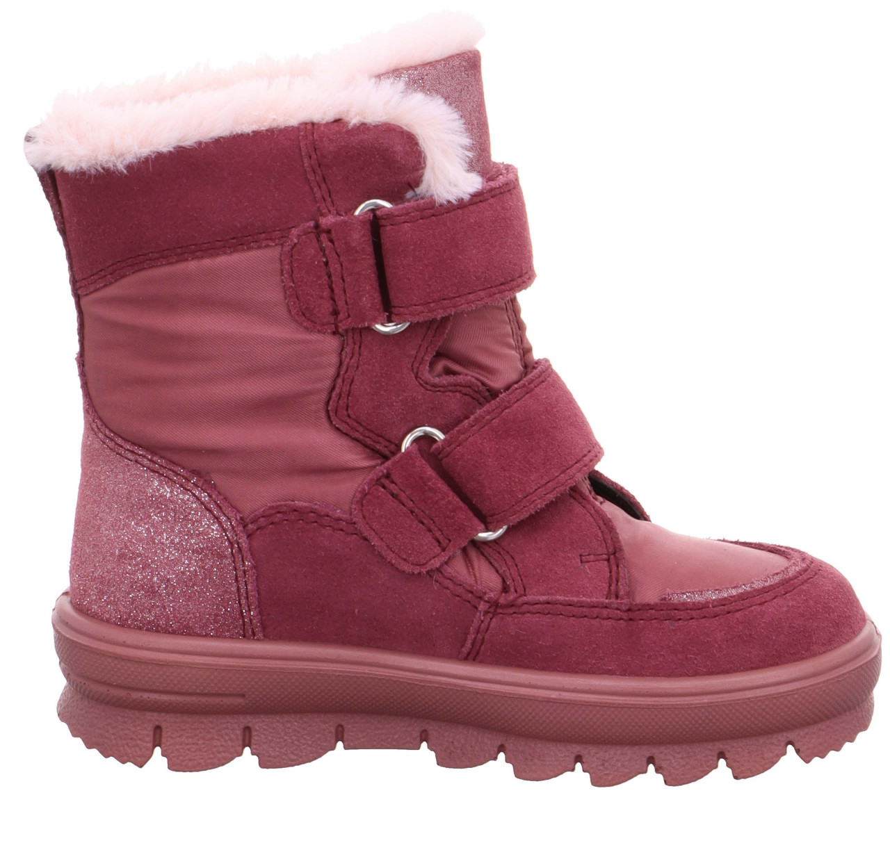 FLAVIA - Pink Boots mit Klettverschluss