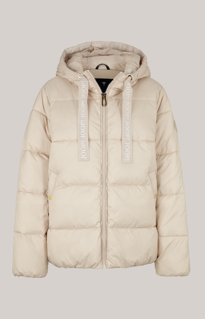 Oversized-Steppjacke in Offwhite