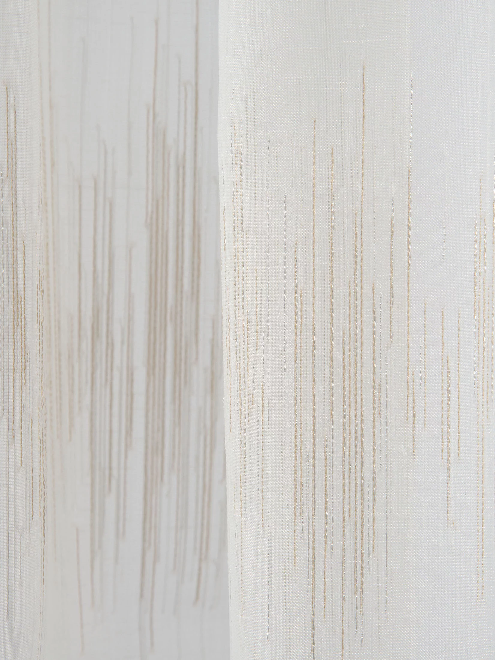 Ella Vorhang mit Gardinenband, Beige