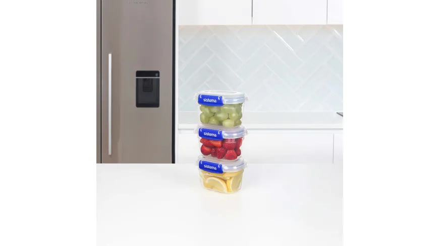 sistema Lunchbox Rectangle Klip IT 400ml 3er Pack