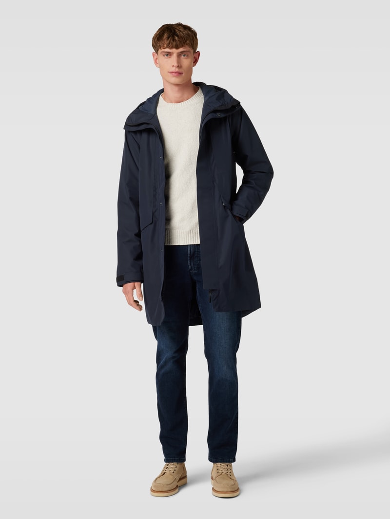 Parka mit Kapuze Modell 'KENNY' in marineblau