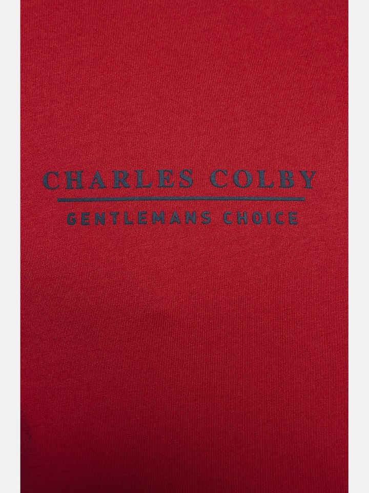 Charles Colby Poloshirt EARL JOYLIN in rot günstig kaufen
