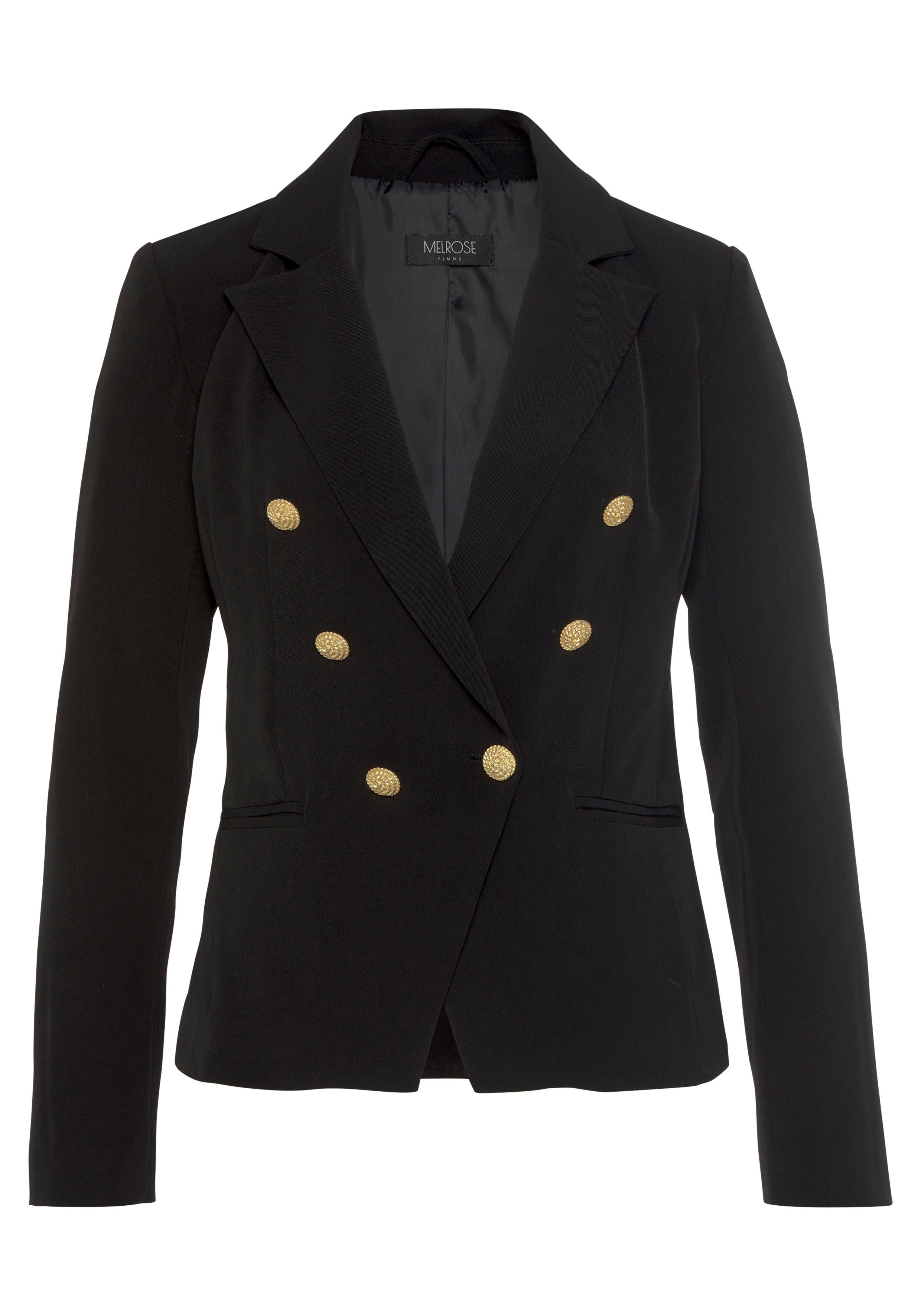 Melrose Jackenblazer mit goldfarbenen Knöpfen